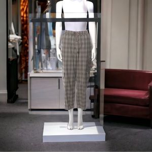 ME+EM Cropped Plaid Pants X-Large
